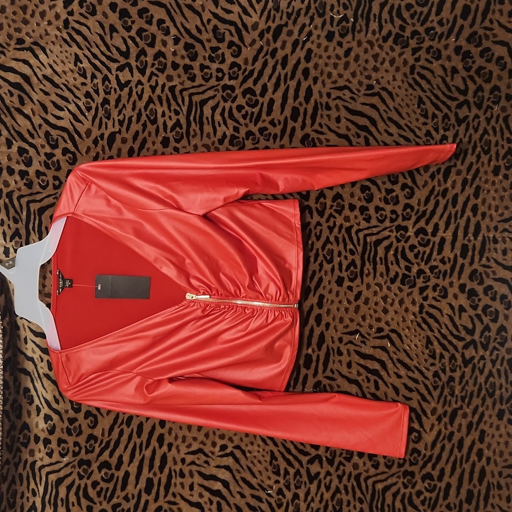 Latex like Guess jacket